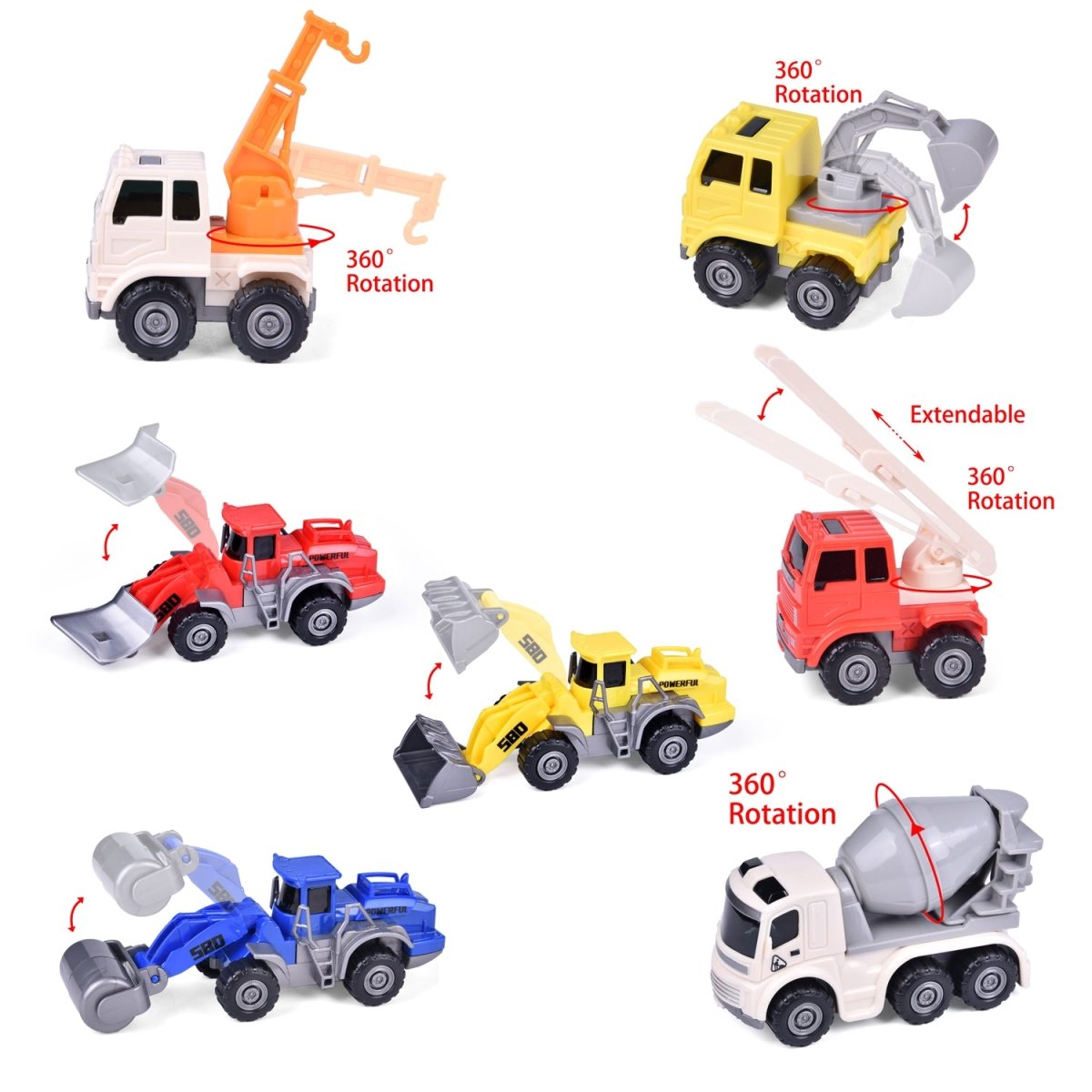 Toy Construction Trucks - PopFun