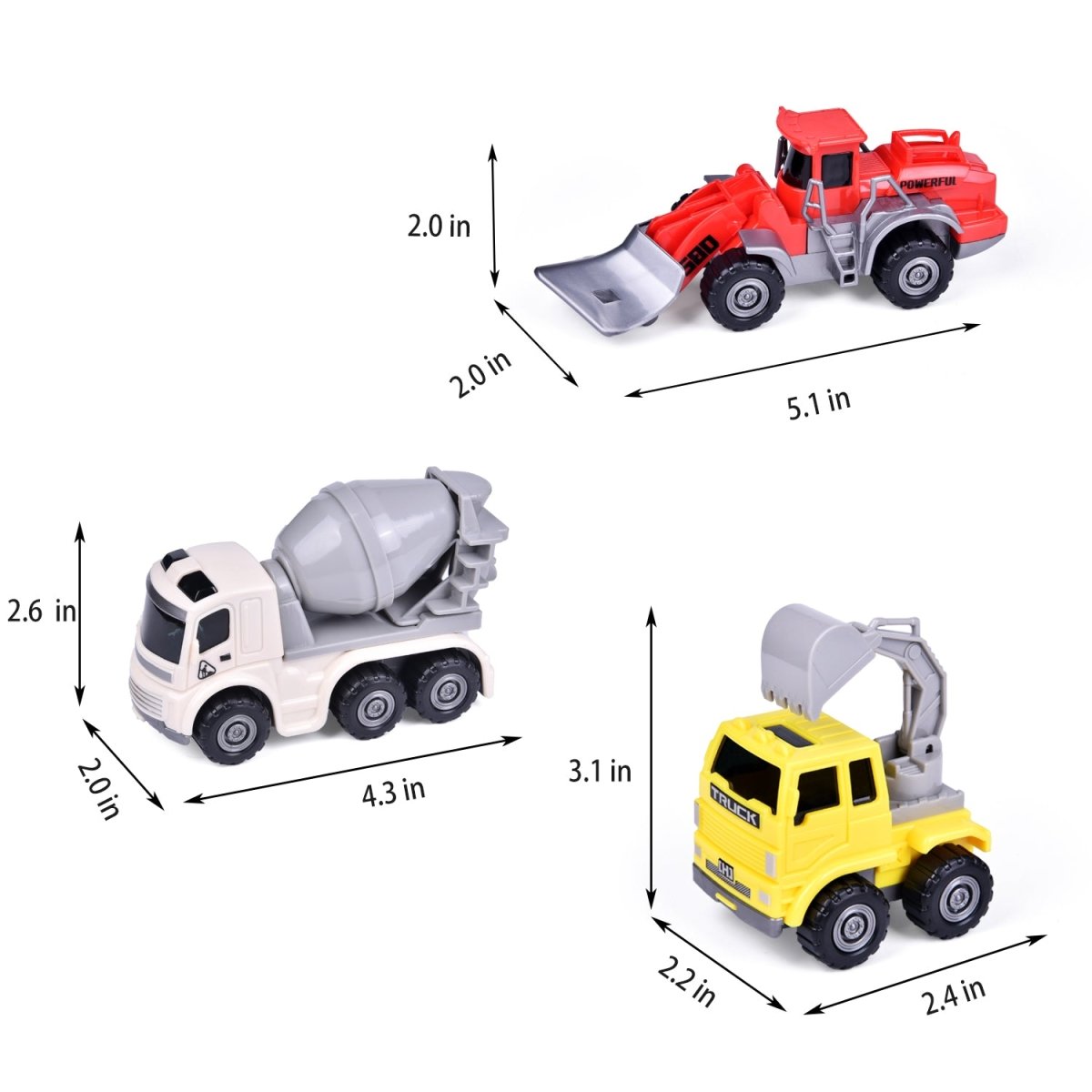 Toy Construction Trucks - PopFun