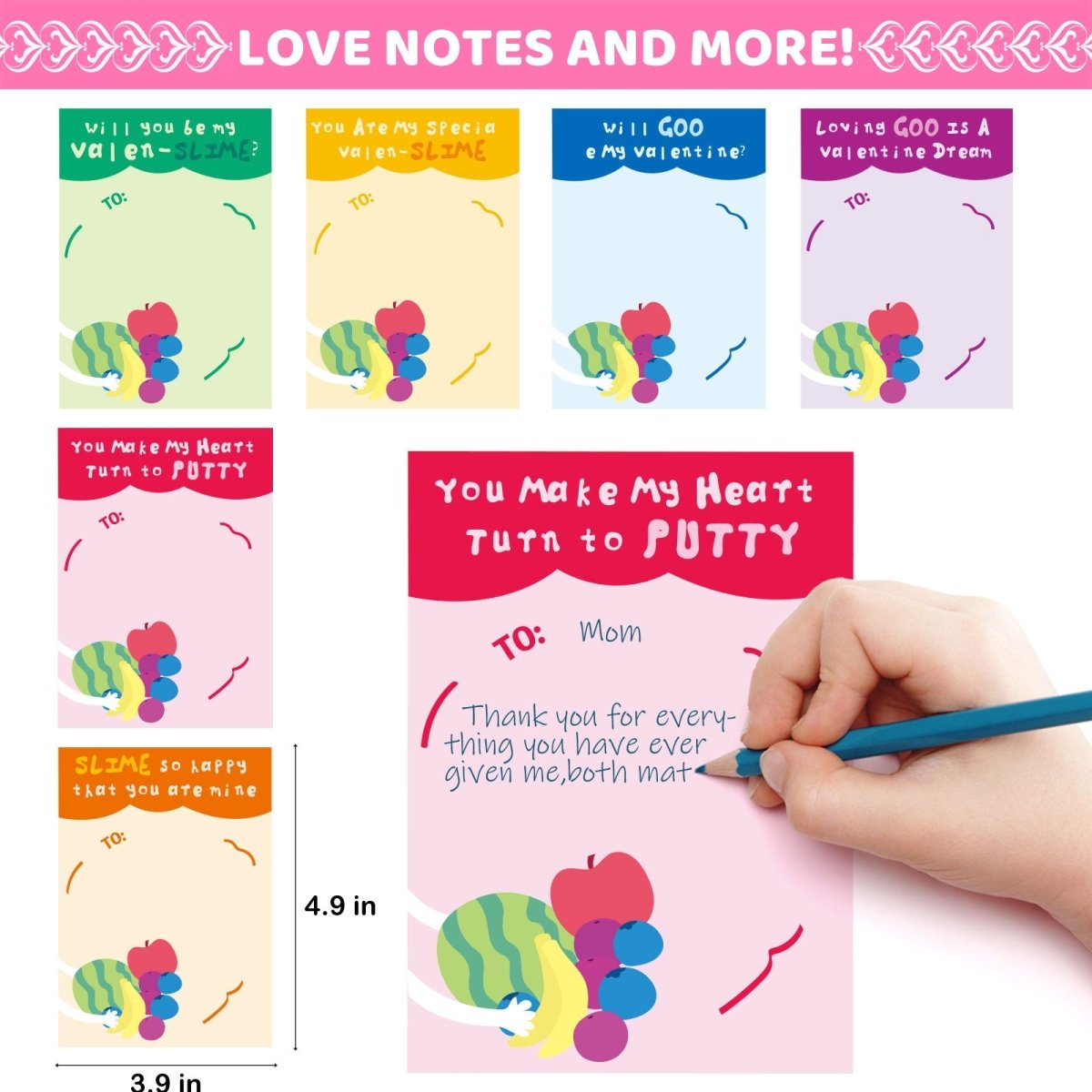 Valentines Gift Slime Kit with Cards (28pcs) - PopFun