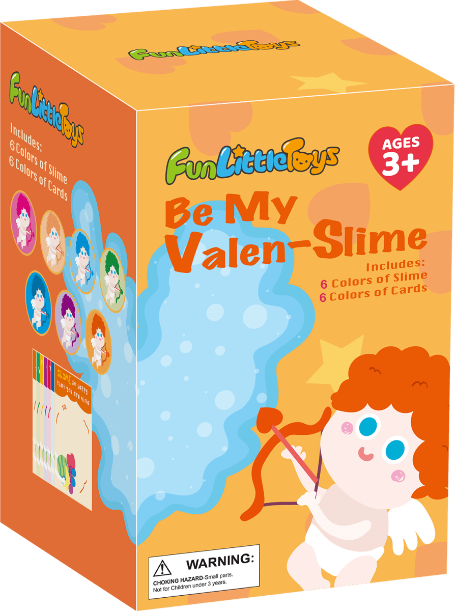 Valentines Gift Slime Kit with Cards (28pcs) - PopFun