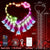 Valentine’s Heart Topper Waterfall Outdoor String Lights - PopFun