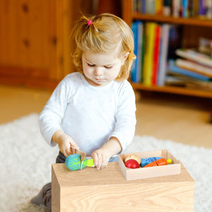 Wooden Pretend Play Food Cutting Set - PopFun
