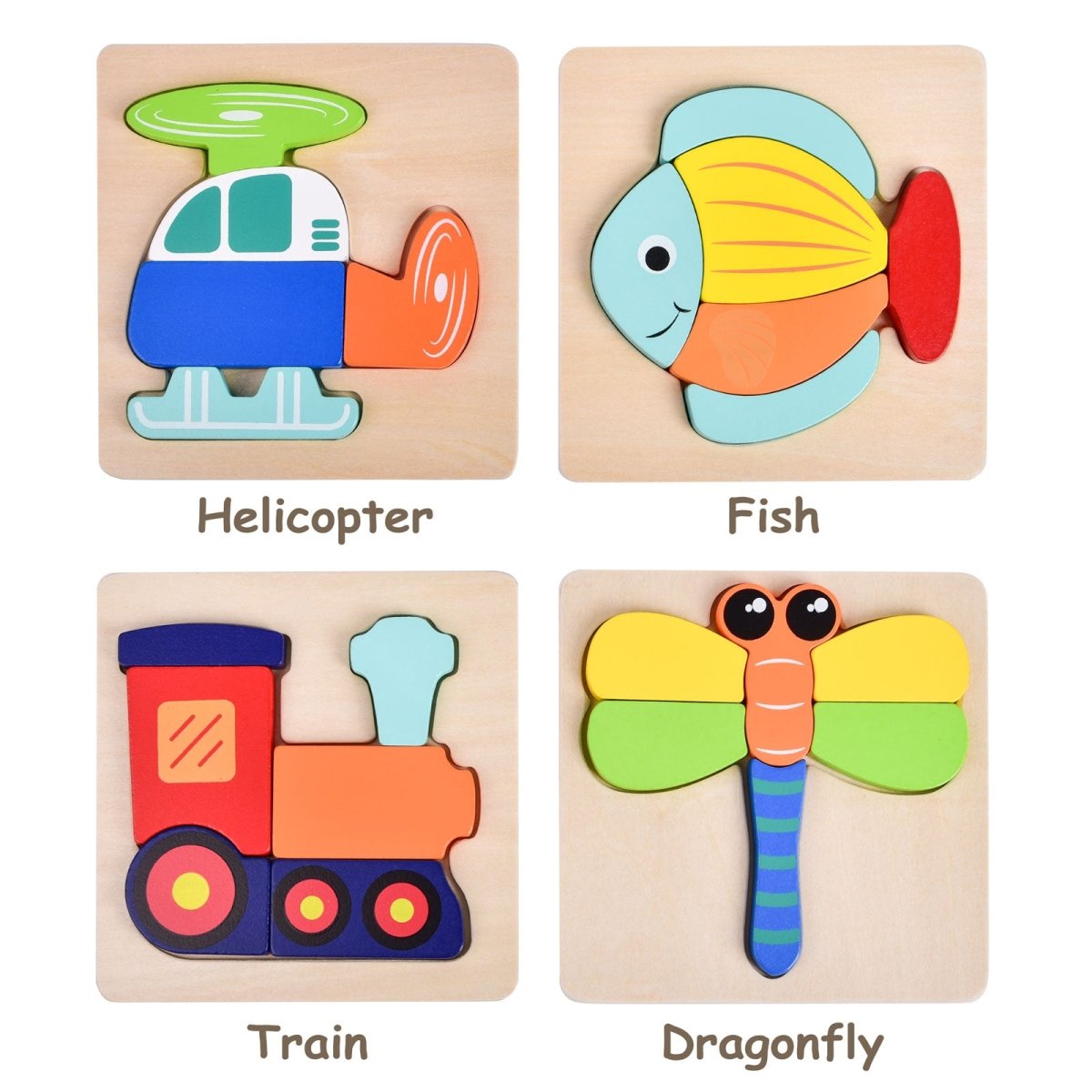 Wooden Puzzles for Toddlers - PopFun