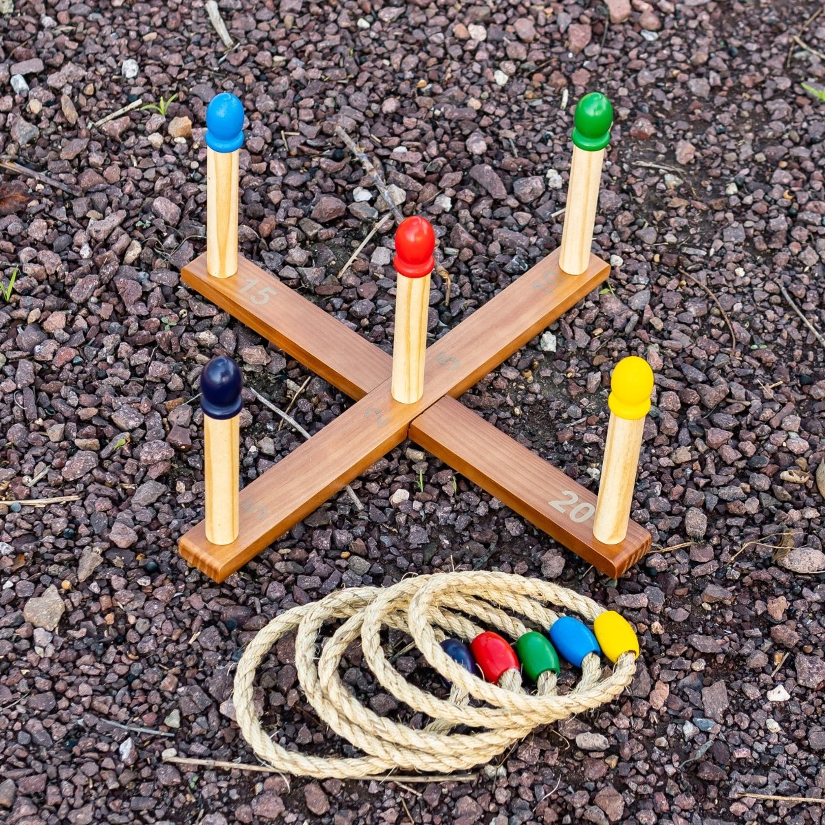 Wooden Ring Toss Set - PopFun